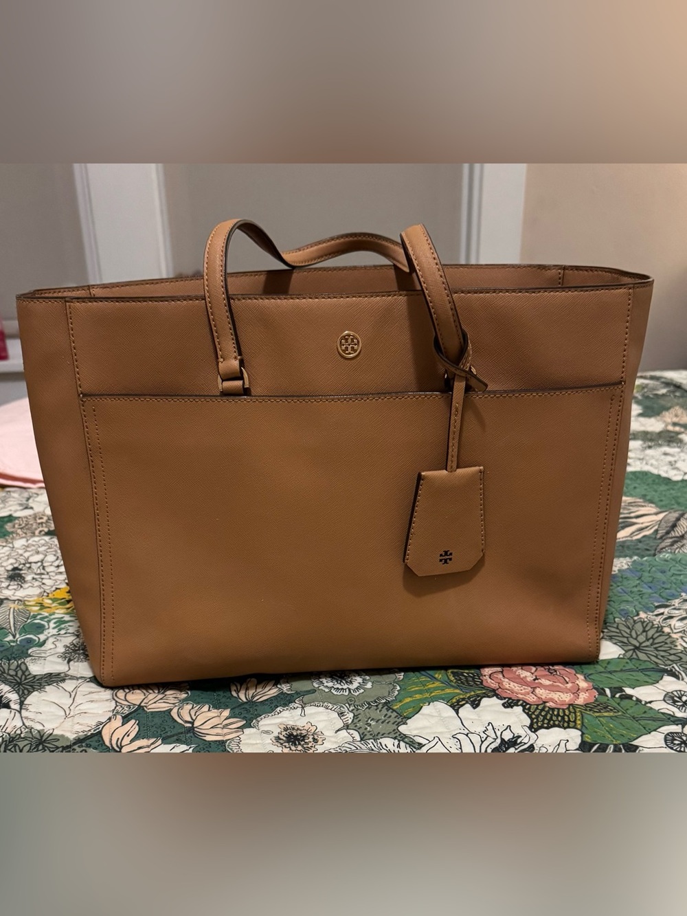 Tory Burch Tan Leather Tote Bag